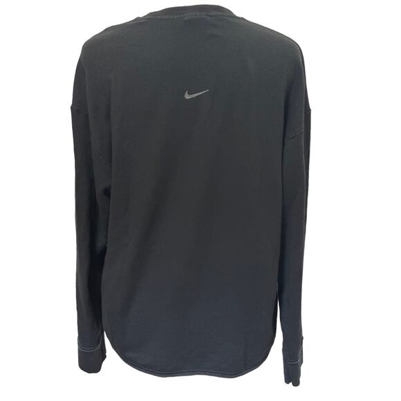 Nike Yoga Soft Fleece Sweatshirt Black Crewneck Loose Fit size XS - Picture 6 of 8